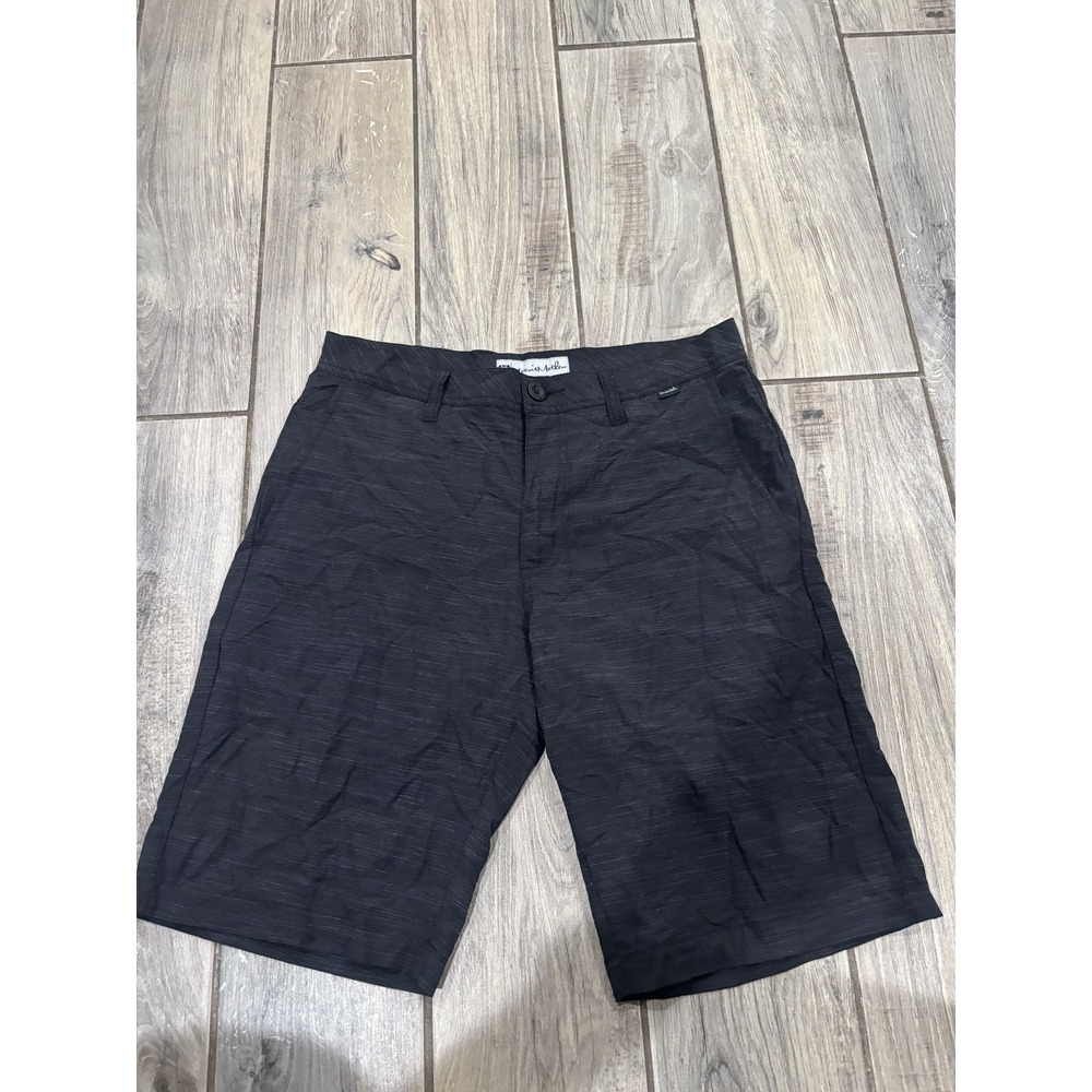 TravisMathew Men's Size 30 Black Flat Front Performance Golf Shorts